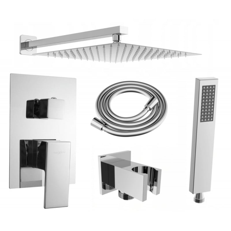 Set de duș de perete Mexen Uno DR02, crom - 71435DR02-00