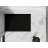 Mexen Stone+ 90 x 80 cm-es téglalap alakú kompozit zuhanytálca, fekete, fekete borítással - 44708090-B