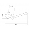 Mexen Remo suport pentru hârtie igienică, Crom - 70507330-00