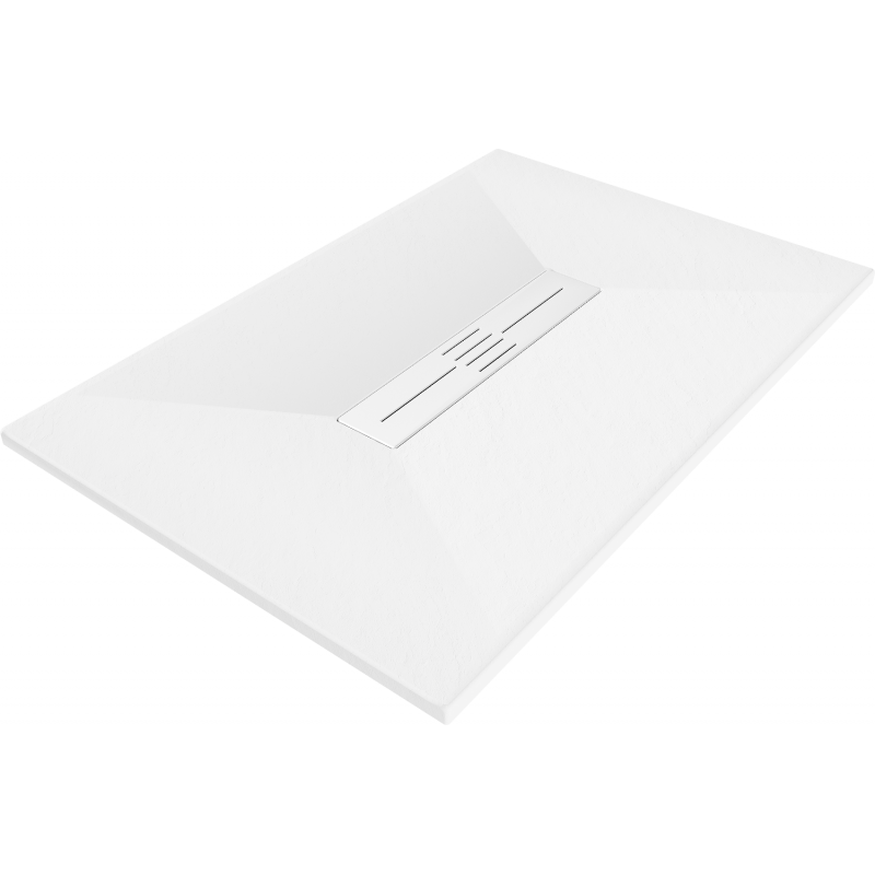 Mexen Toro cădiță de duș dreptunghiulară SMC 100 x 80 cm, alb, placă acoperire albă - 43108010-W