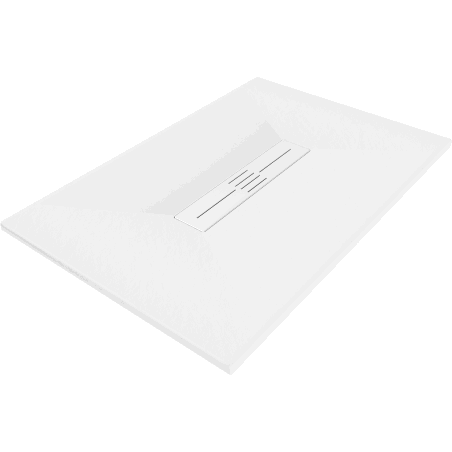 Mexen Toro téglalap alakú SMC zuhanytálca 100 x 90 cm, fehér, fehér burkolat - 43109010-W