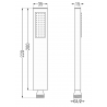 Mexen Uno DR02 beépíthető zuhany szett, Arany - 71435DR02-50