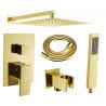 Mexen Uno DR02 set de duș în perete, auriu - 71435DR02-50
