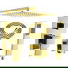 Mexen Uno DR02 set de duș încastrat, Aurie - 71435DR02-50