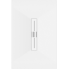 Mexen Toro cabina rectangular SMC 130 x 90 cm, alb, mascare albă - 43109013-W