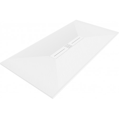 Mexen Toro cabina de ducha rectangular SMC 170 x 70 cm, blanco, tapa blanca - 43107017-W