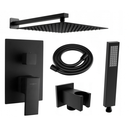 Mexen Uno DR02 set de duș încastrat, negru - 71435DR02-70