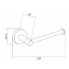 Mexen Remo suport pentru hârtie igienică, Aurie - 70507330-50