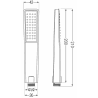 Mexen Uno DR72 beépíthető zuhany szett, Króm - 71435DR72-00