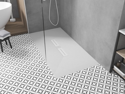Mexen Toro téglalap alakú zuhanytálca SMC 160 x 90 cm, fehér, fehér burkolat - 43109016-W