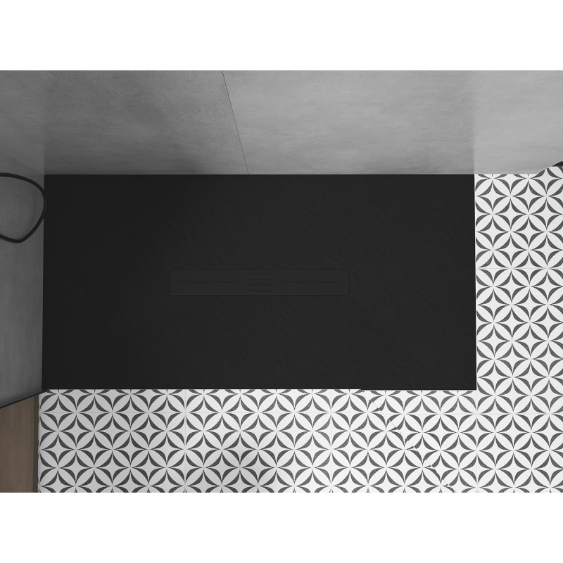 Mexen Toro brodzik dreptunghiular SMC 180 x 90 cm, negru, mască neagră - 43709018-B