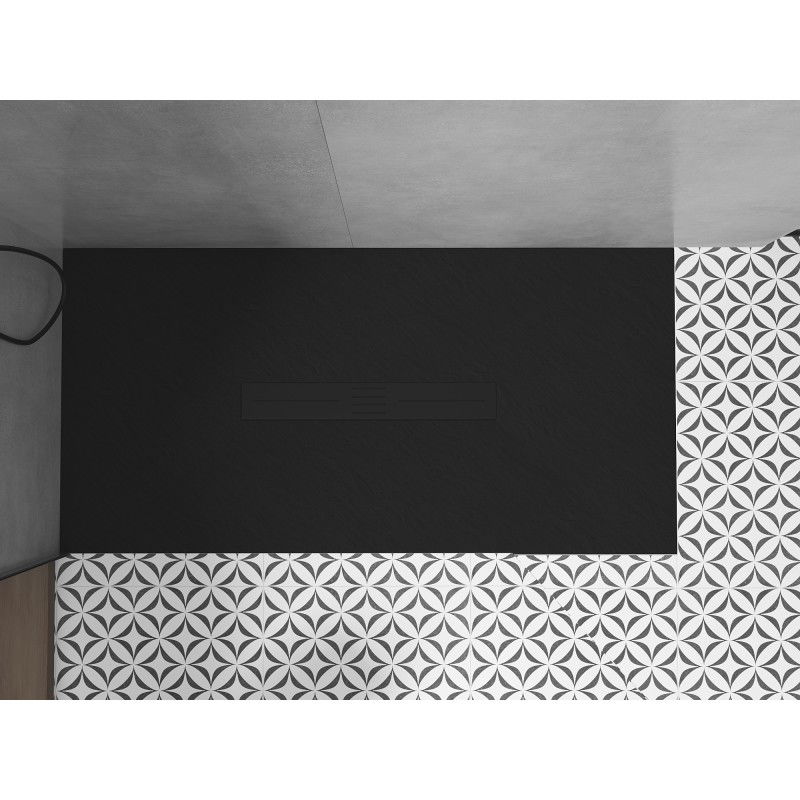 Mexen Toro cadă de duș dreptunghiulară SMC 160 x 90 cm, negru, mască neagră - 43709016-B