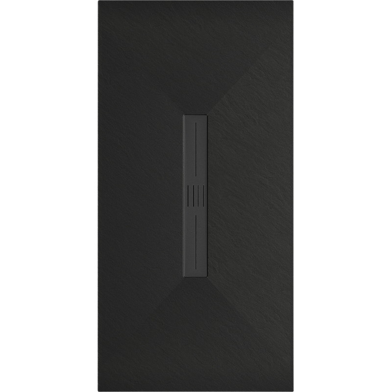 Mexen Toro téglalap alakú SMC zuhanytálca 150 x 90 cm, fekete, fekete takarólemezzel - 43709015-B