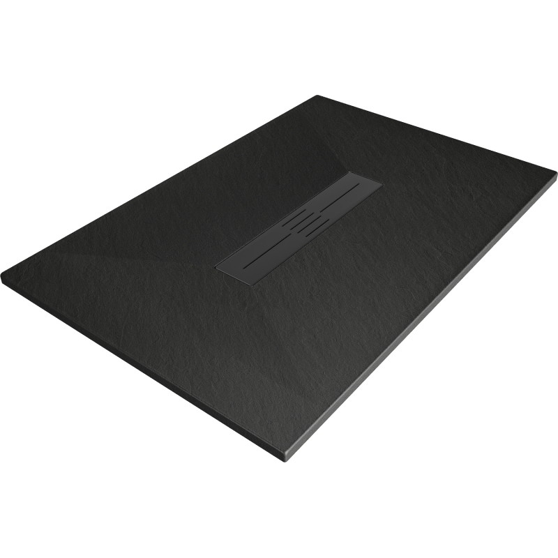 Mexen Toro brodzik dreptunghiular SMC 140 x 90 cm, negru, mascare neagră - 43709014-B