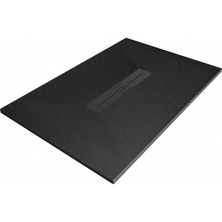 Mexen Toro brodzik dreptunghiular SMC 140 x 90 cm, negru, mascare neagră - 43709014-B
