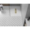 Mexen Toro brodzik dreptunghiular SMC 140 x 80 cm, alb, mască aurie - 43108014-G