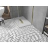 Mexen Toro SMC téglalap alakú zuhanytálca 100 x 90 cm, fehér, arany takaróelem - 43109010-G