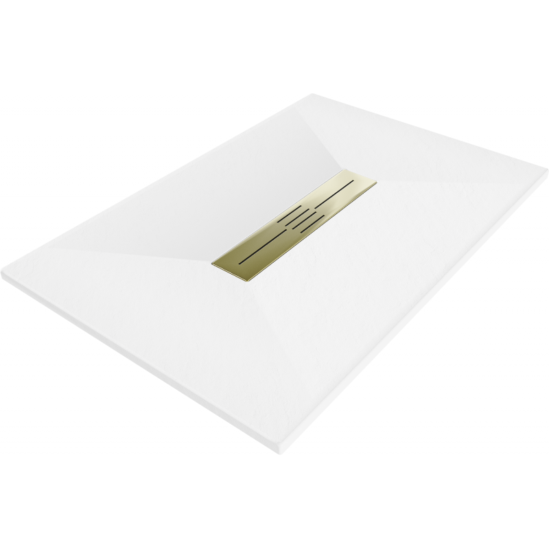 Mexen Toro brodzik dreptunghiular SMC 140 x 90 cm, alb, masca aurie - 43109014-G