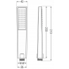 Mexen Uno DR33 beépíthető zuhany szett, Fekete - 71435DR33-70