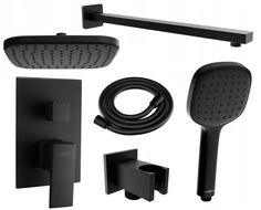 Mexen Uno DR33 set de duș încastrat, negru - 71435DR33-70