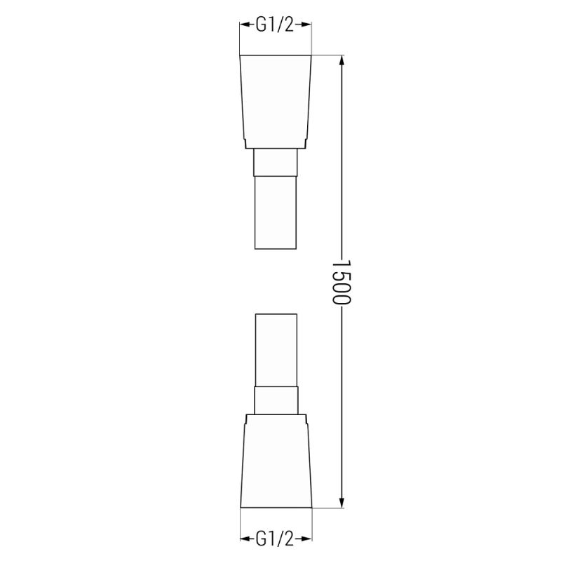 Mexen Uno DR45 set de duș încastrat, crom - 71435DR45-00