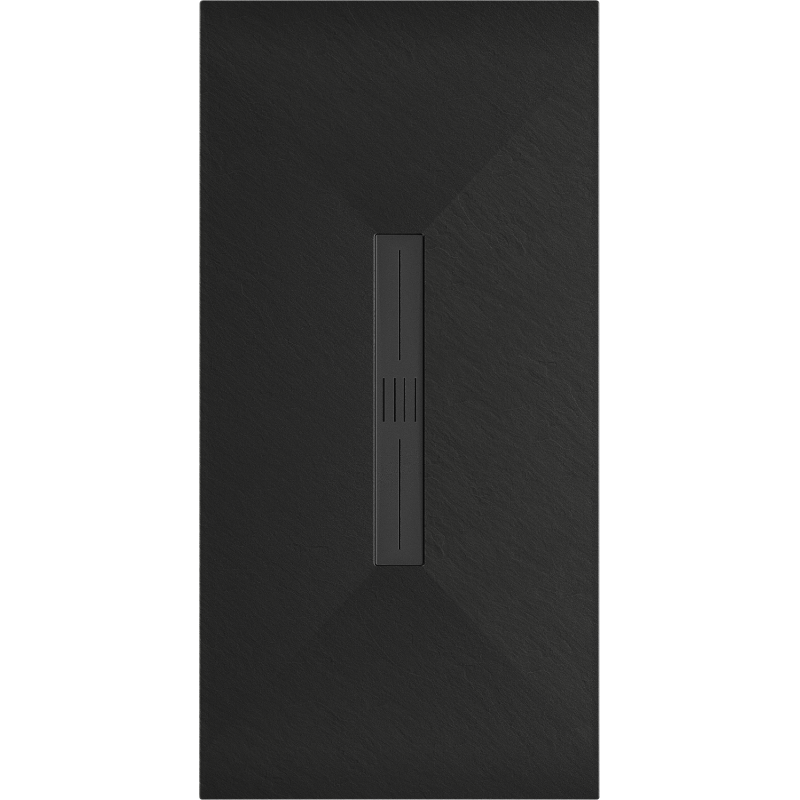 Mexen Toro téglalap alakú SMC zuhanytálca 180 x 80 cm, fekete, fekete burkolat - 43708018-B