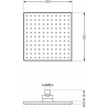 Mexen Uno DR45 beépíthető zuhany szett, Króm - 71435DR45-00
