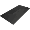 Mexen Toro téglalap alakú SMC zuhanytálca 150 x 80 cm, fekete, fekete burkolat - 43708015-B