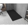Mexen Toro téglalap alakú SMC zuhanytálca 150 x 80 cm, fekete, fekete burkolat - 43708015-B