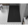 Mexen Toro téglalap alakú SMC zuhanytálca 150 x 80 cm, fekete, fekete burkolat - 43708015-B
