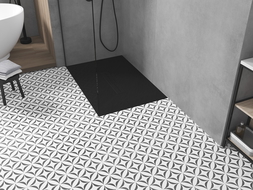 Mexen Toro receveur de duș dreptunghiular SMC 110 x 80 cm, negru, mască neagră - 43708011-B