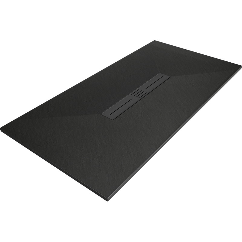 Mexen Toro brodzik dreptunghiular SMC 170 x 70 cm, negru, mască neagră - 43707017-B