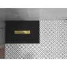 Mexen Toro tavă de duș dreptunghiulară SMC 110 x 70 cm, neagră, mască aurie - 43707011-G