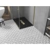 Mexen Toro téglalap alakú SMC 140 x 70 cm, fekete, arany burkolat - 43707014-G