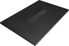 Mexen Toro téglalap alakú zuhanytálca SMC 140 x 70 cm, fekete, fekete burkolat - 43707014-B