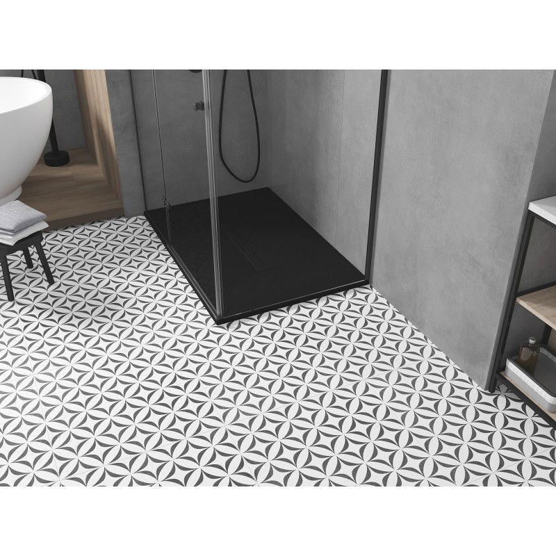 Mexen Toro cădiță de duș dreptunghiulară SMC 130 x 70 cm, negru, mascare negru - 43707013-B