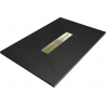 Mexen Toro téglalap alakú SMC zuhanytálca 100 x 80 cm, fekete, arany burkolat - 43708010-G
