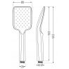 Mexen Uno DR62 set de duș îngropat, auriu - 71435DR62-50