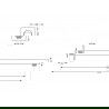 Mexen Uno DR62 set de duș încastrat, negru - 71435DR62-70