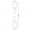 Mexen Uno DR62 beépíthető zuhany szett, Fekete - 71435DR62-70