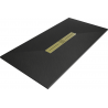 Mexen Toro téglalap alakú SMC zuhanytálca 200 x 70 cm, fekete, arany takaróval - 43707020-G