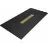 Mexen Toro tăviță de duș dreptunghiulară SMC 160 x 80 cm, negru, mască aurie - 43708016-G