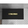 Mexen Toro cadă de duș dreptunghiulară SMC 160 x 90 cm, negru, mască aurie - 43709016-G