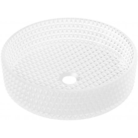 Mexen Aura lavoar de sticlă montat pe blat 39 x 39 cm, sticlă mată - 24013930