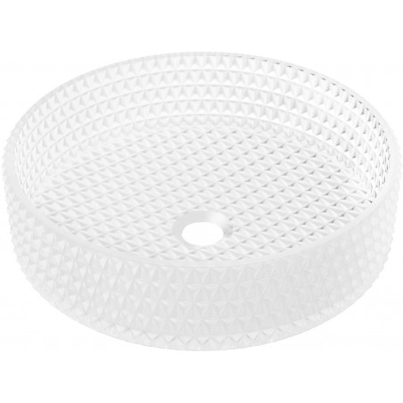 Mexen Aura üvegből készült pultra ültethető mosdó 39 x 39 cm, matt üveg - 24013930