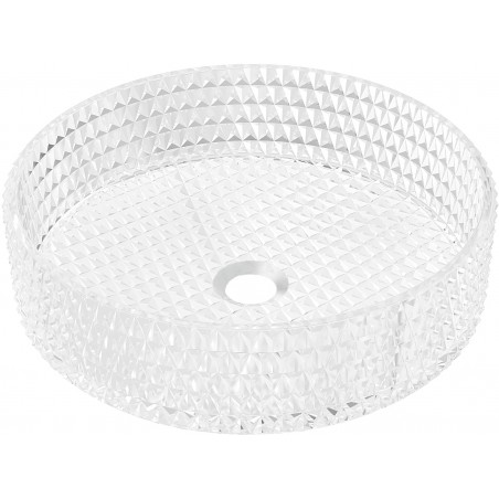 Mexen Aura chiuvetă din sticlă montată pe blat 39 x 39 cm, transparentă - 24013900