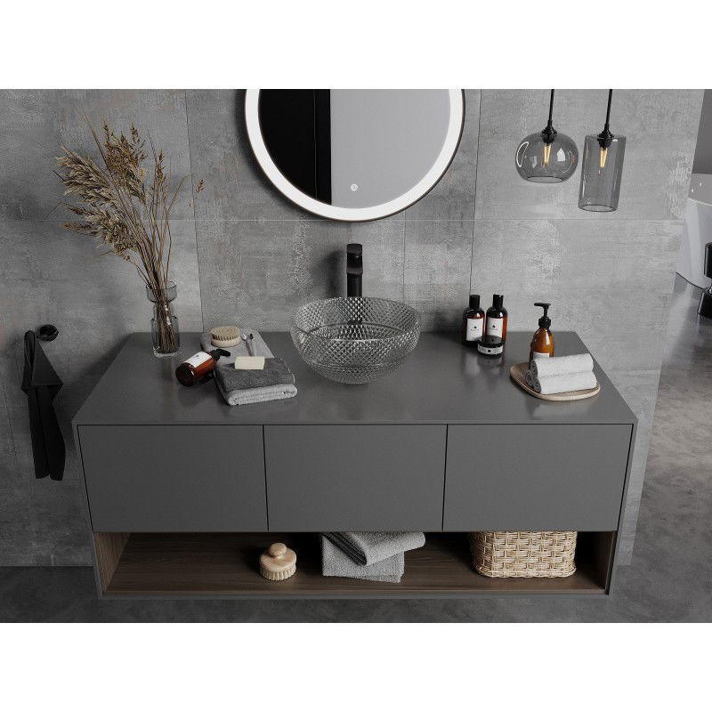 Mexen Dora chiuvetă de sticlă deasupra blatului 34 x 34 cm, transparent - 24113400