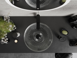 Mexen Heba chiuvetă din sticlă montată pe blat 45 x 45 cm, transparentă - 24064500