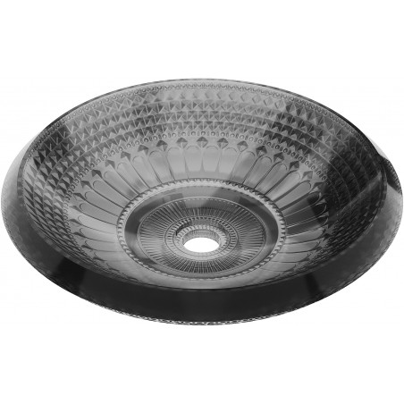 Mexen Heba chiuvetă de sticlă pe blat 45 x 45 cm, neagră - 24064570