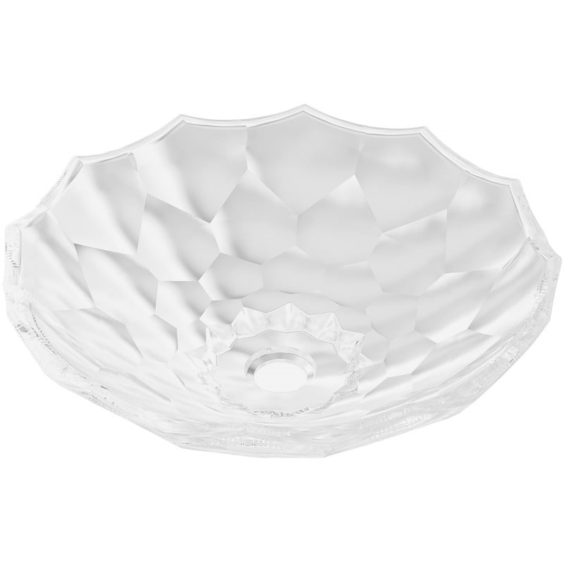 Mexen Inga chiuvetă de sticlă deasupra blatului 44 x 44 cm, transparentă - 24074400